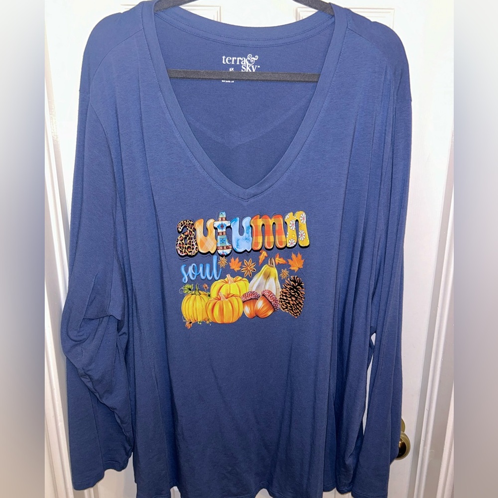Fall custom print top